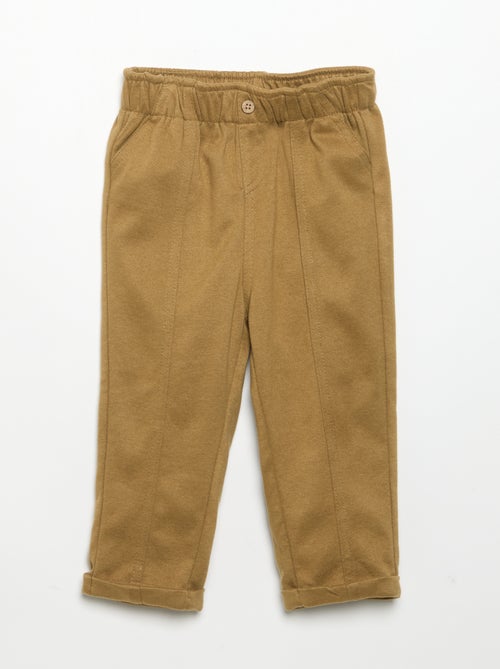 Brushed Flannel Pants - Kiabi