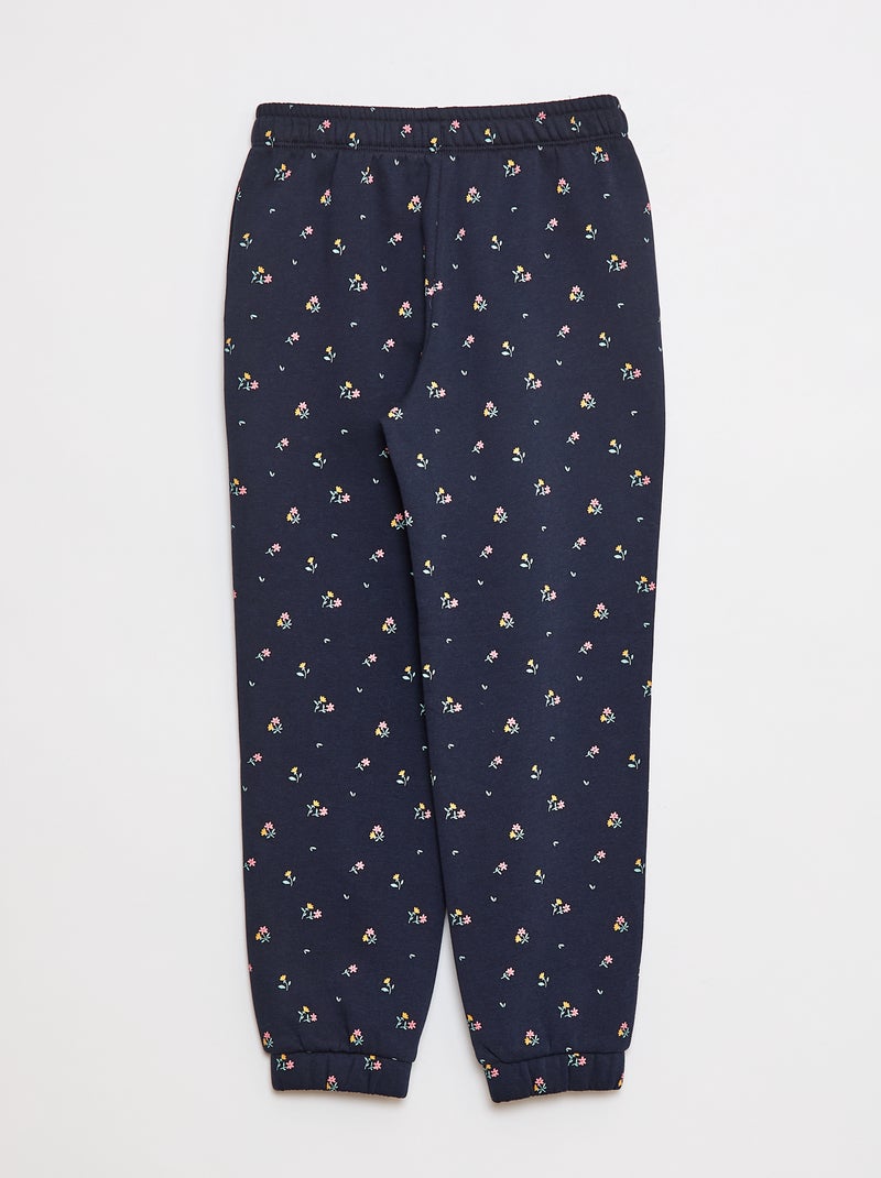 Brushed Fleece Joggers Blue - Kiabi