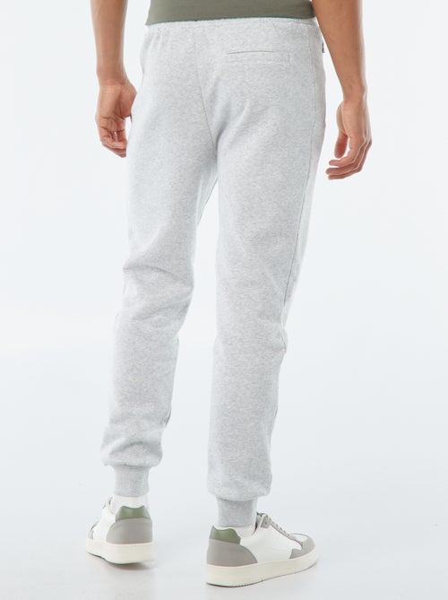 Brushed sweatshirt fabric joggers with 2 zipped pockets - Kiabi