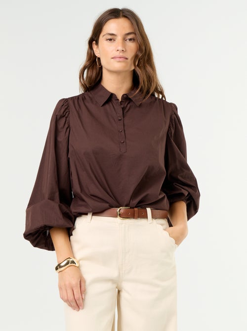Button-down Collar Blouse - Kiabi