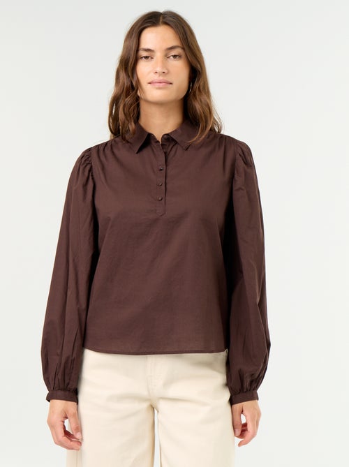 Button-down Collar Blouse - Kiabi