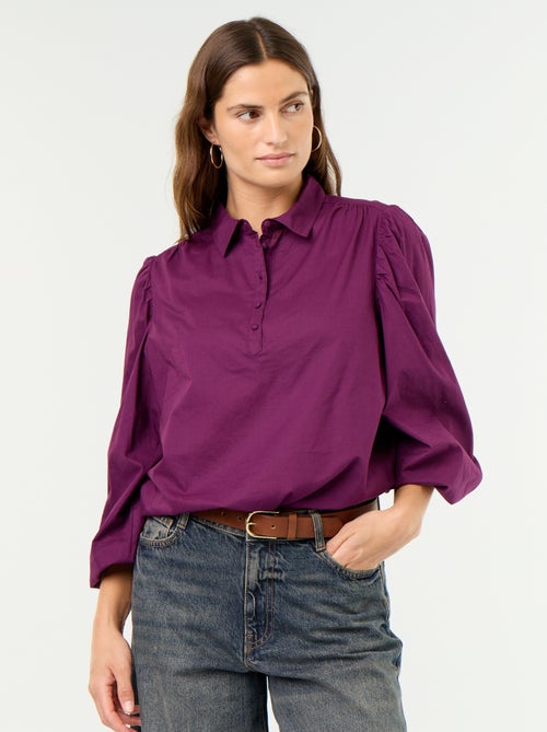 Button-down Collar Blouse - Kiabi