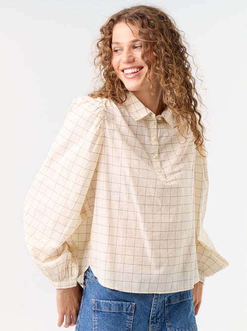 Button-down Collar Blouse - Kiabi