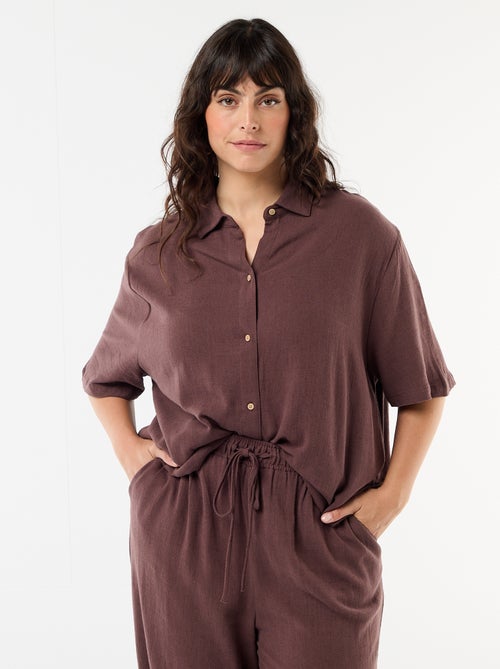 Button-Down Short-Sleeve Shirt - Kiabi