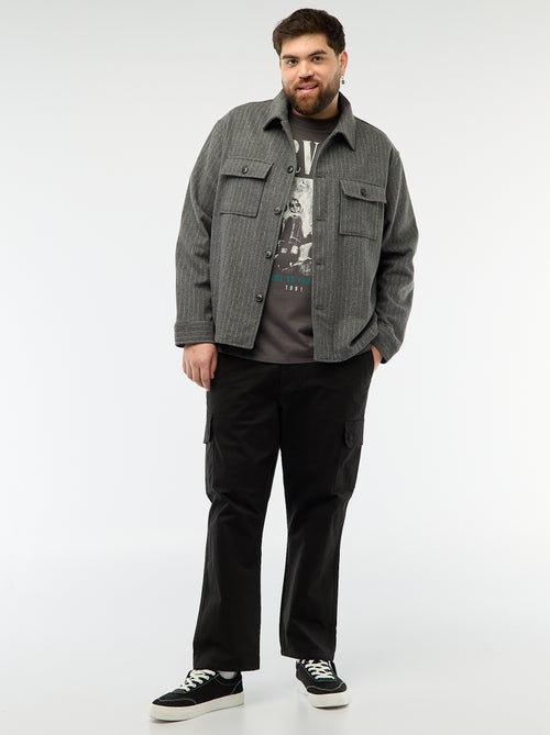 Button-Up Overshirt with Flap Pockets - Kiabi