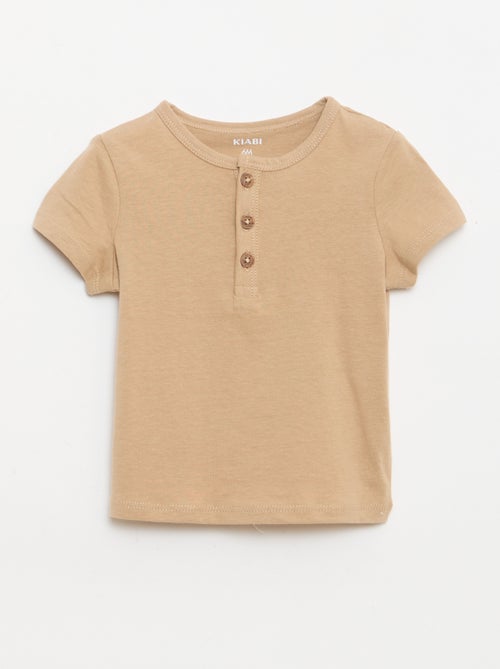 Buttoned Henley T-shirt - Kiabi