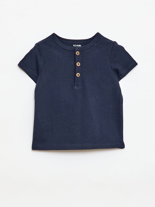 Buttoned Henley T-shirt - Kiabi