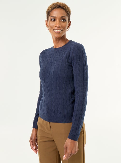 Cable knit sweater - Kiabi
