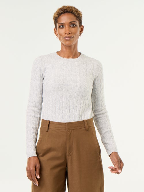 Cable knit sweater - Kiabi