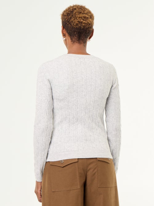 Cable knit sweater - Kiabi