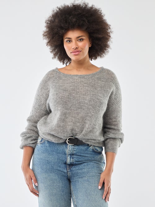 Caldo maglione girocollo in mohair - Kiabi