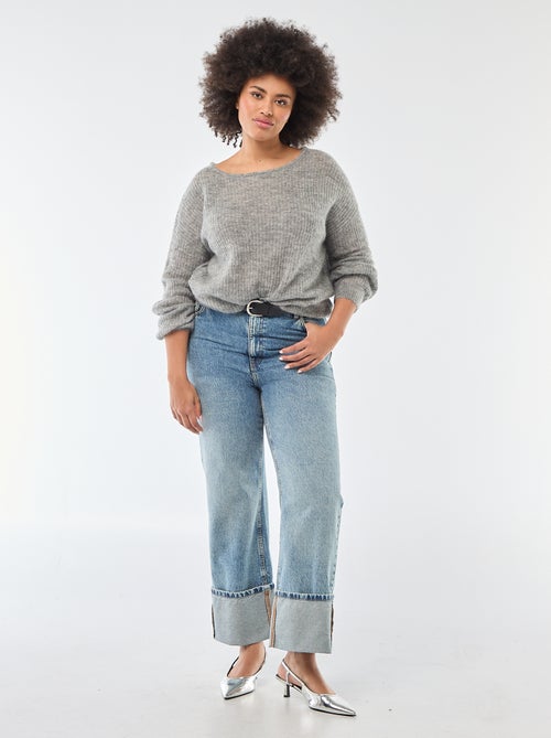 Caldo maglione girocollo in mohair - Kiabi