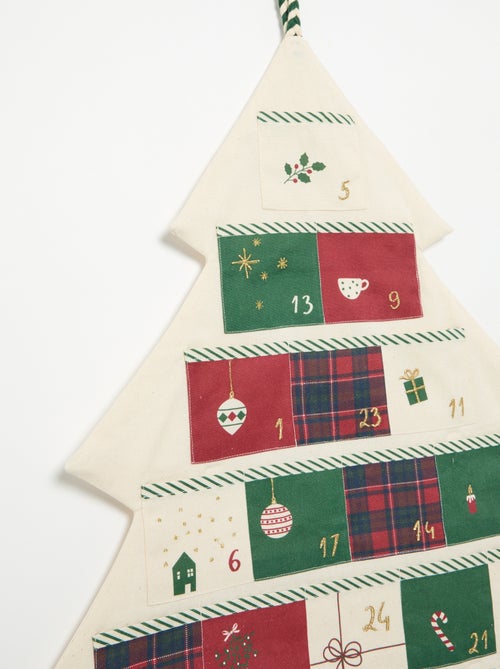 Calendrier de l'avent en textile et à suspendre - KIABI Home - Kiabi