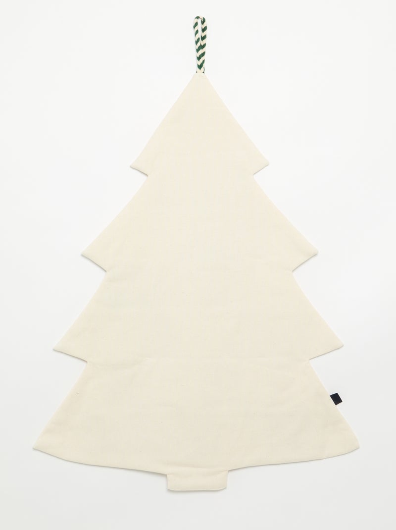 Calendrier de l'avent en textile et à suspendre - KIABI Home Blanc - Kiabi