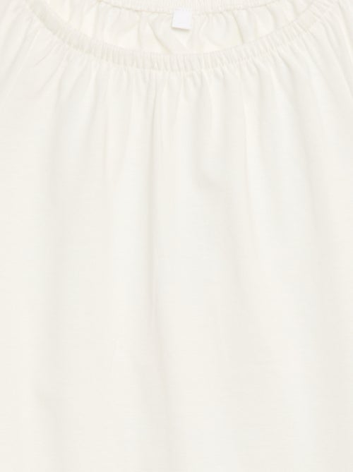 Camicetta con scollo elasticizzato - Collezione facile da indossare - Kiabi