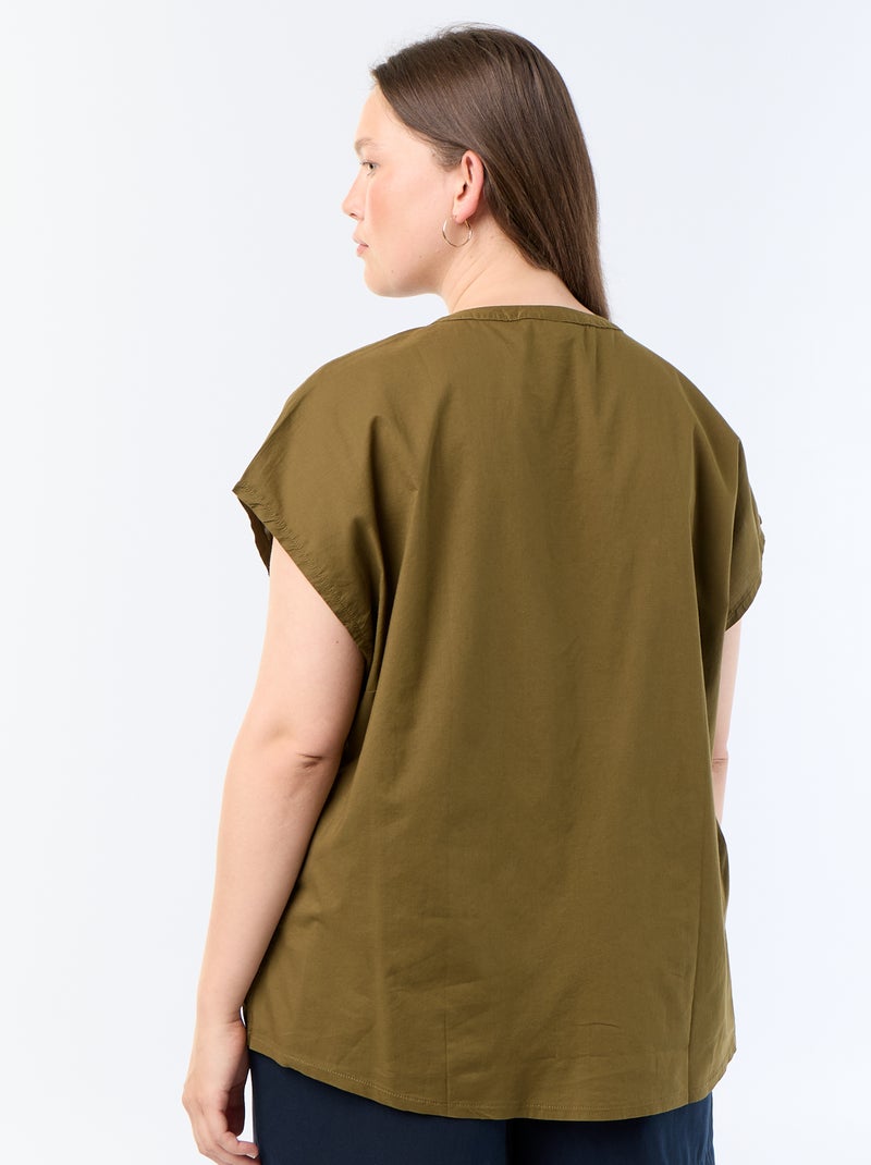 Camicetta leggera a maniche corte Verde - Kiabi
