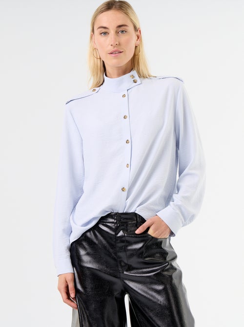 Camicia a collo alto e inserti sulle spalle - Kiabi