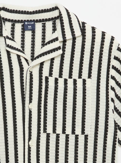 Camicia a maniche corte in crochet - Kiabi
