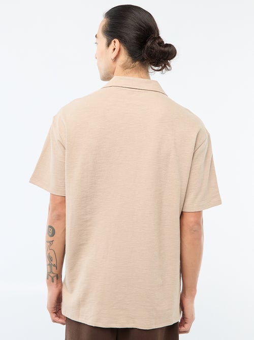 Camicia a maniche corte in maglia - Kiabi