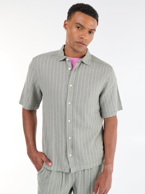 Camicia a maniche corte in maglia crochet - Kiabi Camicia a maniche corte in maglia crochet - Kiabi