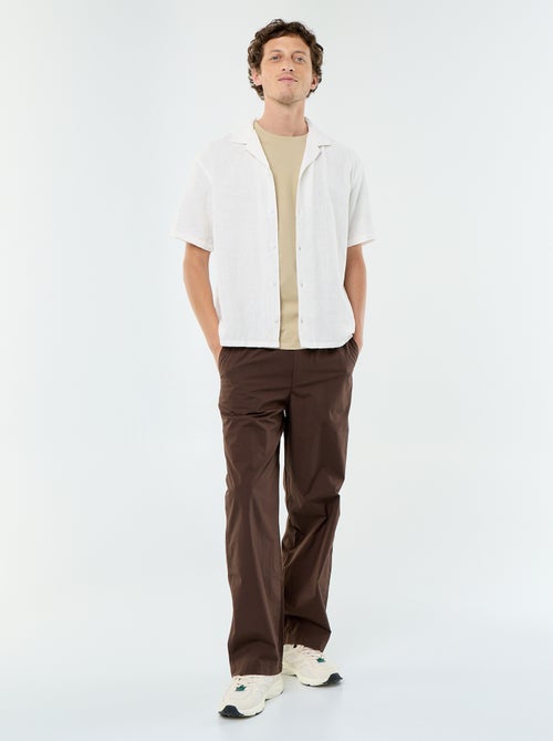 Camicia a maniche corte in maglia fantasia - Kiabi