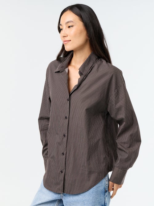 Camicia a maniche lunghe a righe - Kiabi Camicia a maniche lunghe a righe - Kiabi