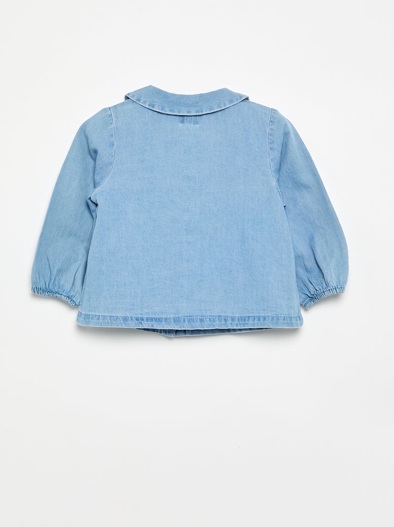 Camicia a maniche lunghe in denim Blu - Kiabi