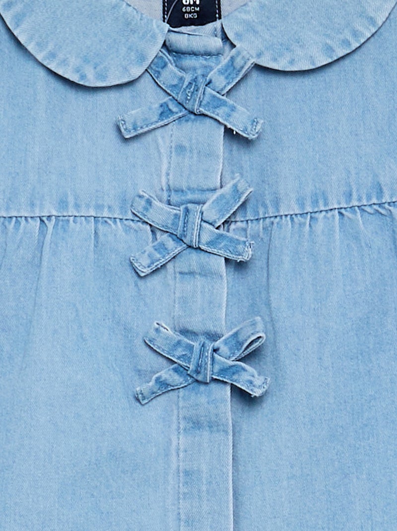 Camicia a maniche lunghe in denim Blu - Kiabi