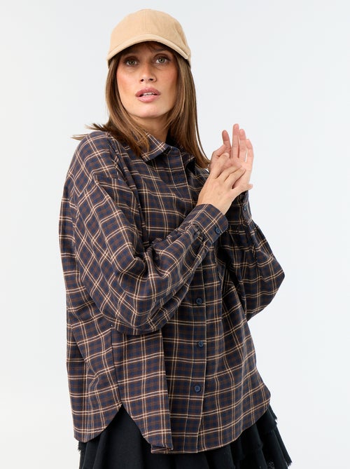 Camicia a quadri a maniche lunghe - Kiabi Camicia a quadri a maniche lunghe - Kiabi