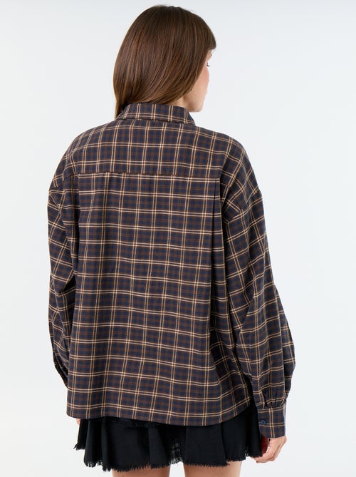 Camicia a quadri a maniche lunghe - Kiabi Camicia a quadri a maniche lunghe - Kiabi