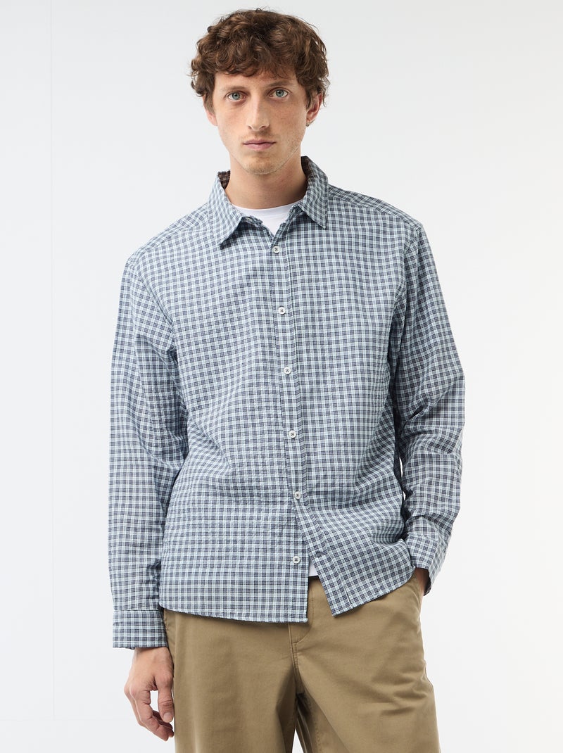Camicia a quadri Blu - Kiabi