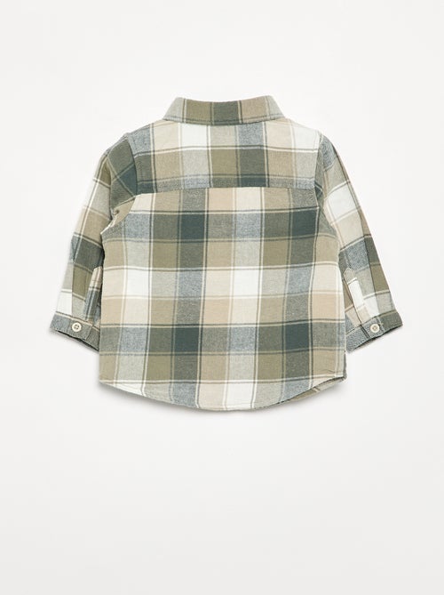 Camicia a quadri e a maniche lunghe - Kiabi