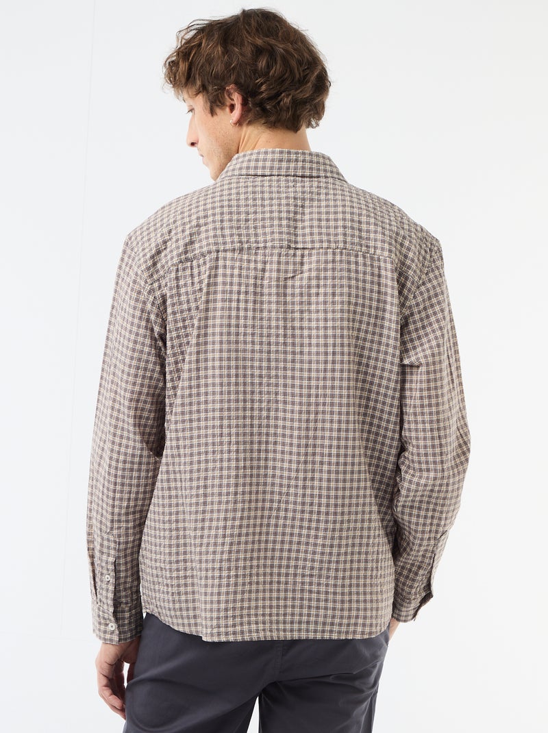 Camicia a quadri Marrone - Kiabi