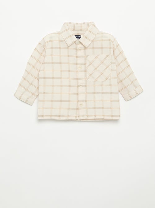 Camicia a righe a maniche lunghe - Kiabi