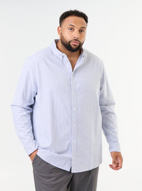 Camicia a righe a maniche lunghe - Kiabi