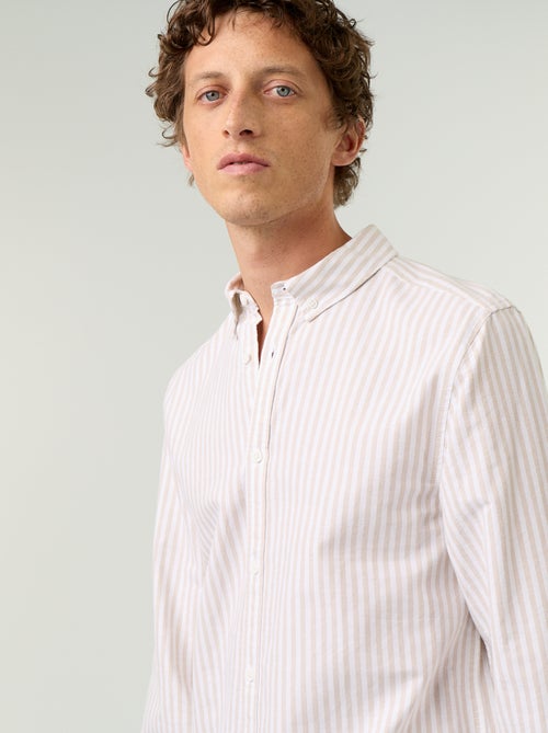 Camicia a righe con colletto button-down - Kiabi