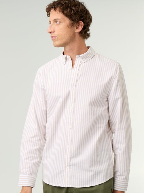 Camicia a righe con colletto button-down - Kiabi