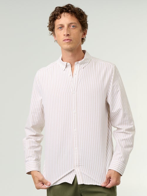 Camicia a righe con colletto button-down - Kiabi