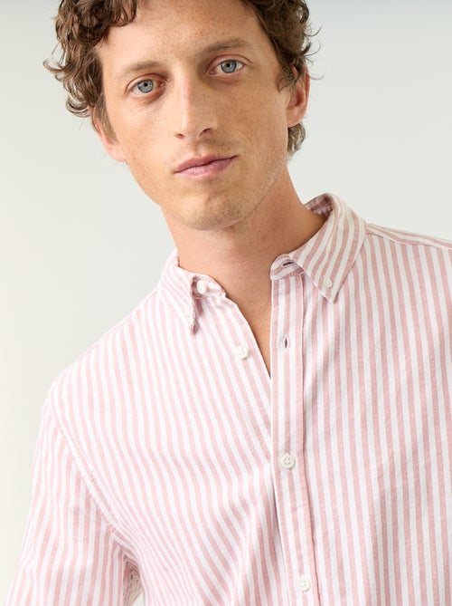 Camicia a righe con colletto button-down - Kiabi
