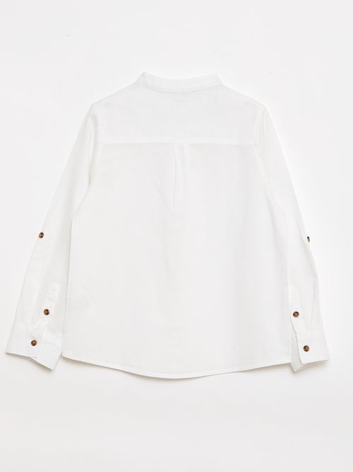Camicia a righe in misto lino - Kiabi