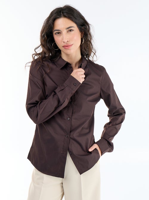 Camicia aderente con collo all'italiana - Kiabi