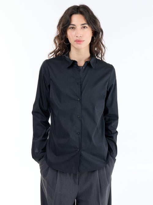 Camicia aderente con collo all'italiana - Kiabi Camicia aderente con collo all'italiana - Kiabi