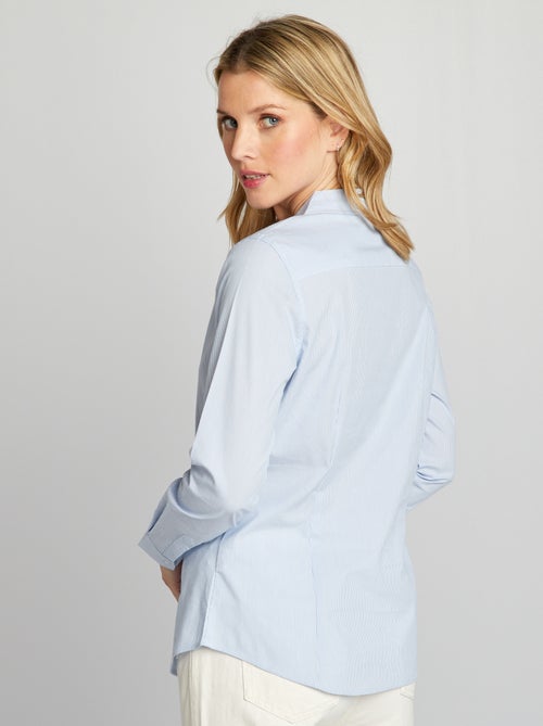 Camicia aderente con collo italiano - Kiabi