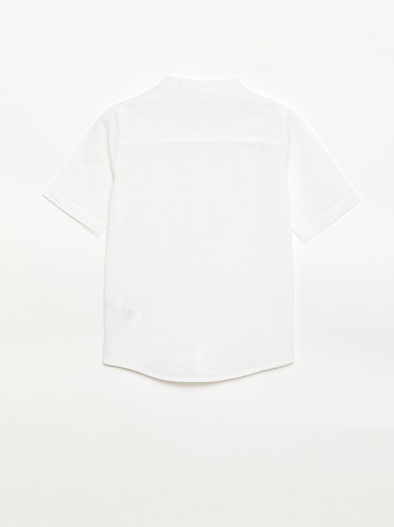 Camicia bianca in cotone Bianco - Kiabi