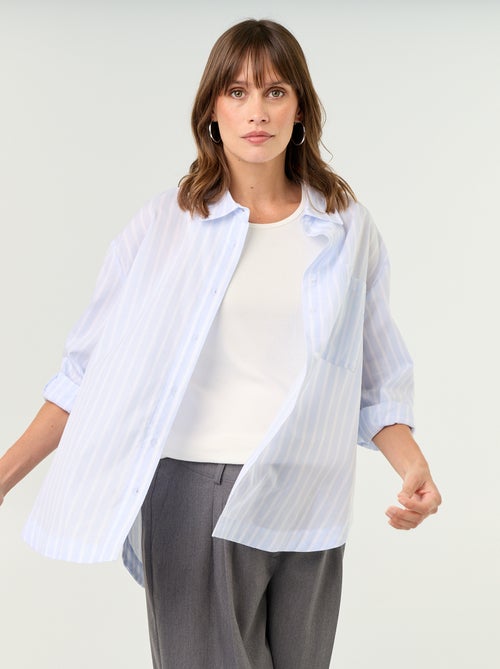 Camicia da allattamento con spacco laterale - Kiabi Camicia da allattamento con spacco laterale - Kiabi