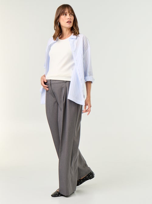 Camicia da allattamento con spacco laterale - Kiabi Camicia da allattamento con spacco laterale - Kiabi
