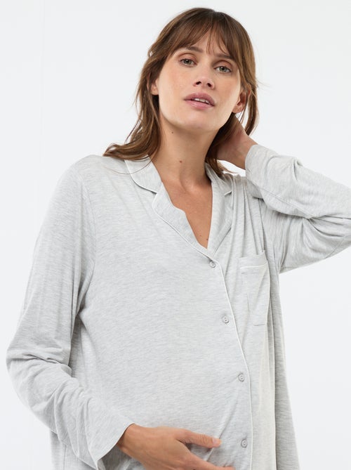 Camicia da notte premaman tinta unita - Kiabi
