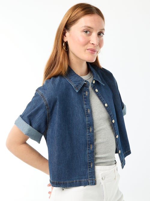 Camicia di jeans con maniche a 3/4 - Kiabi Camicia di jeans con maniche a 3/4 - Kiabi