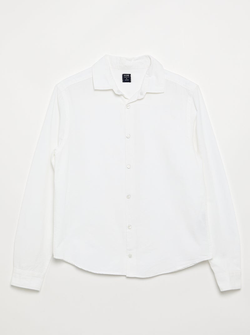 Camicia dritta - collezione facile da indossare bianco - Kiabi