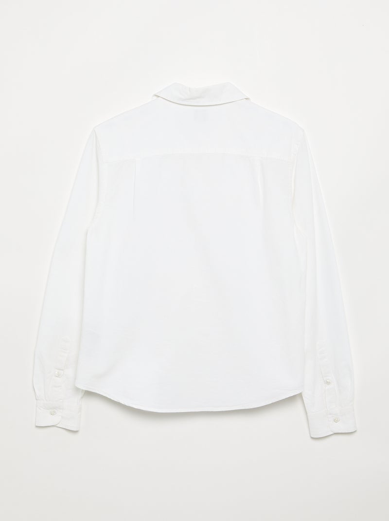Camicia dritta - collezione facile da indossare bianco - Kiabi